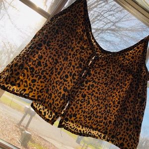 Wild fable small cheetah print camisole cropped